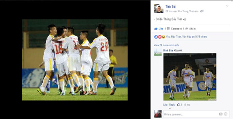 Các cầu thủ trẻ Hà Nội T&T hứng chí với thắng lợi đầu tiên tại VCK U19 QG - Ảnh chụp màn hình