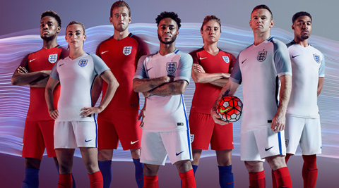 Trang phục ĐT Anh sẽ sử dụng tại VCK EURO 2016