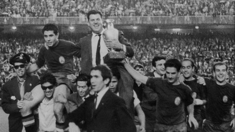 ĐT Tây Ban Nha ăn mừng chức vô địch EURO 1964