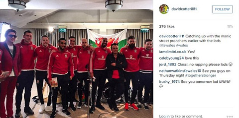 Đội tuyển xứ Wales đang rất háo hức chuẩn bị cho EURO 2016