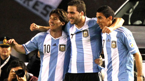 Đội hình dự kiến Chile vs Argentina: Tam tấu Messi - Di Maria - Higuain tái xuất