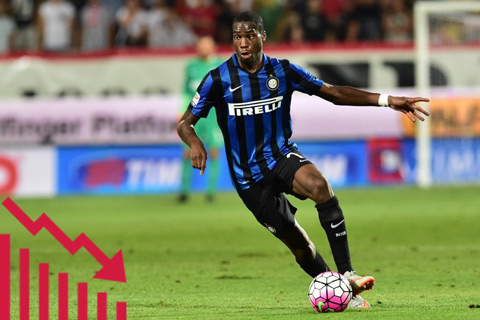 Geoffrey Kondogbia: Hậu vệ người Pháp khiến Inter Milan tiêu tốn tới 31 triệu euro ở kỳ chuyển nhượng mùa Hè năm ngoái nhưng bây giờ chỉ được định giá 24 triệu euro.
