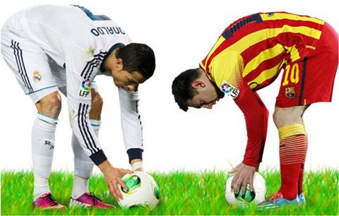 Messi và Ronaldo đều đang gặp vấn đề trên chấm 11m