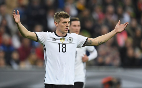 Kroos thể hiện phong độ rất ấn tượng trong thời gian thi đấu cho đội tuyển Đức vừa qua