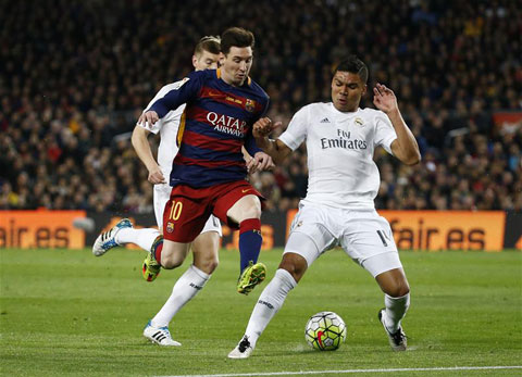 Casemiro đã hoàn thành tốt nhiệm vụ khóa chặt Messi