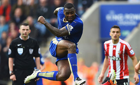 Morgan là tác giả bàn thắng duy nhất cho Leicester