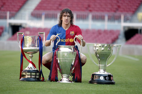 Puyol sở hữu bộ sưu tập danh hiệu mà mọi cầu thủ đều mơ ước