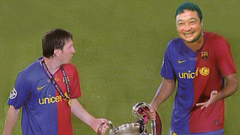 HLV Trương Việt Hoàng vô địch Champions League cùng Messi