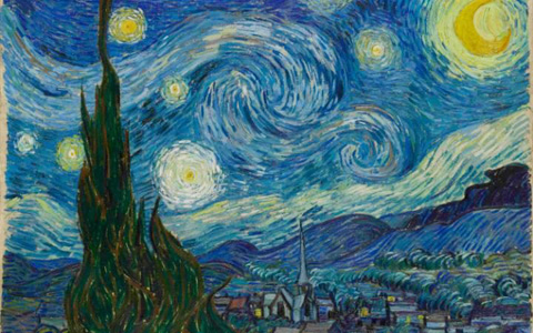 Tác phẩm “Đêm đầy sao” của Van Gogh luôn được Ranieri mê mẩn