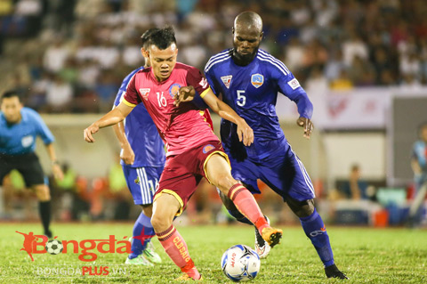 Sài Gòn FC hòa không bàn thắng trước QNK Quảng Nam - Ảnh: Quốc An 