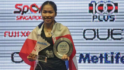 Tay vợt Thái Lan vươn lên số 1 thế giới môn cầu lông