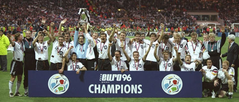 Lần gần nhất ĐT Đức vô địch EURO là vào năm 1996