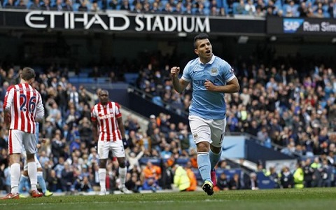 Aguero nhân đôi cách biệt