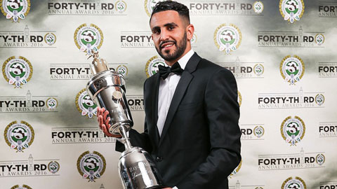 Mahrez giành giải cầu thủ xuất sắc nhất năm của PFA