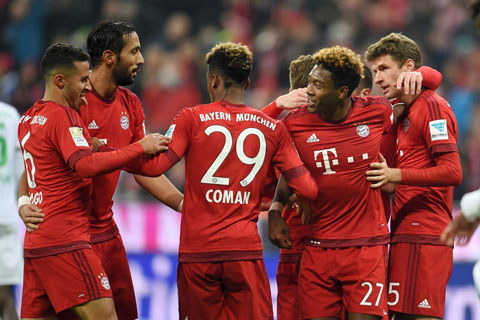 Bayern đã giành vé tham dự vòng bán kết Champions League mùa này