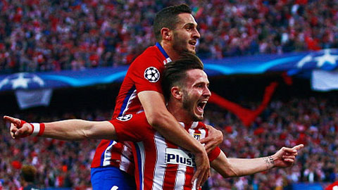 Solo qua 4 cầu thủ Bayern, Saul giúp Atletico giành lợi thế