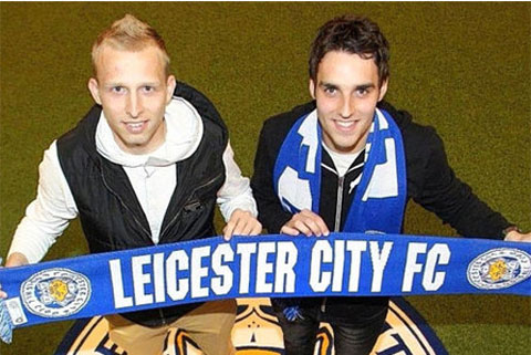 Sau khi bị M.U thanh lý, Matty James (phải) và De Laet  đã được cứu vãn sự nghiệp tại Leicester 