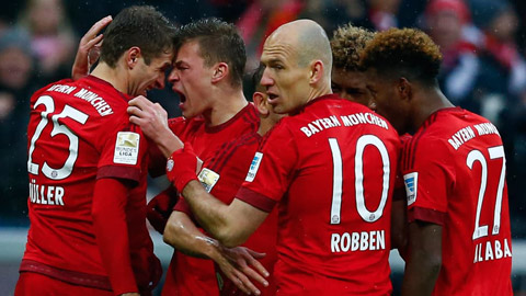 3 kịch bản để Bayern vô địch Bundesliga sớm 2 vòng