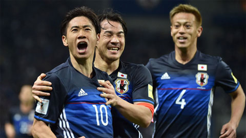 Từ trái qua: Kagawa, Okazaki và Honda đều góp mặt trong top 50 cầu thủ hay nhất châu Á 