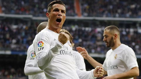 8. Cristiano Ronaldo (Real Madrid, 5 bàn)