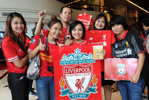 Người Thái hâm mộ Liverpool, M.U 