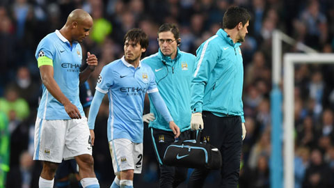 David Silva sẽ vắng mặt ở trận bán kết lượt về