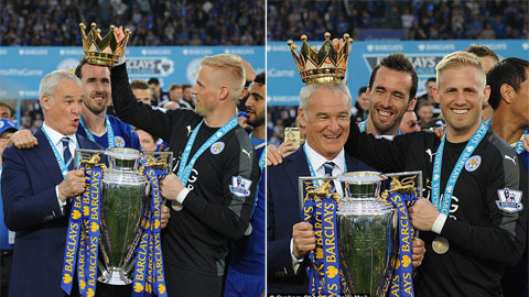 Ranieri phát biểu xúc động, Huth đá xoáy Terry trong ngày đăng quang