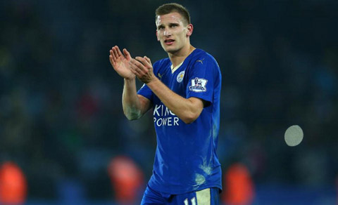 Albrighton có mùa giải ấn tượng trong màu áo Leicester