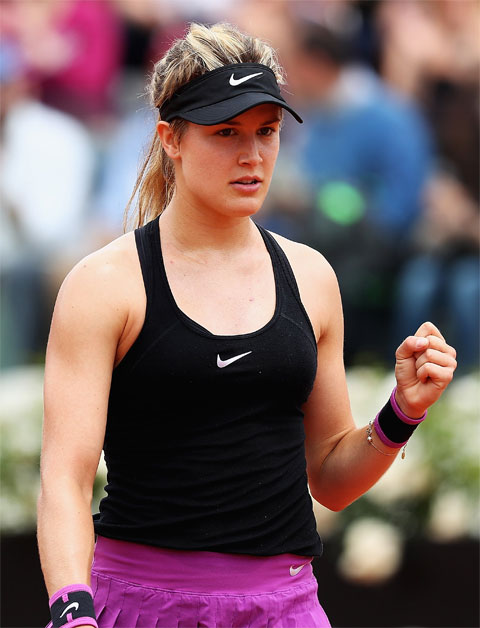 Eugenie Bouchard, tay vợt đã hạ gục hạt giống số 2 của giải Angelique Kerber