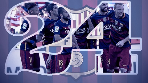 24 con số biết nói về chức vô địch thứ 24 của Barca