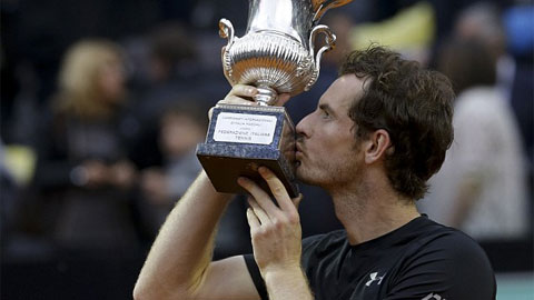 Murray hạ gục Djokovic để lần đầu tiên vô địch Rome Masters