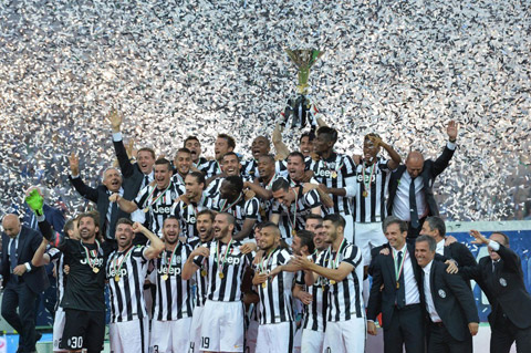 Juventus vô địch Serie A 5 mùa giải liên tiếp