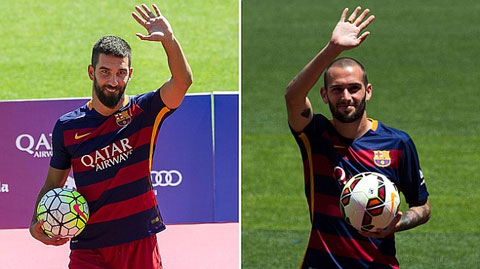 Vidal và Turan chưa để lại nhiều dấu ấn trong mùa giải đầu tiên khoác áo Barca