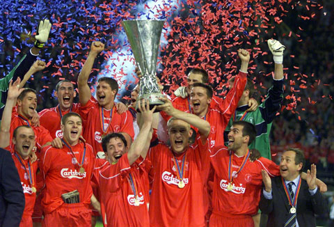 Khi Liverpool vô địch UEFA Cup 2001, Sevilla đang chơi tại hạng hai Tây Ban Nha