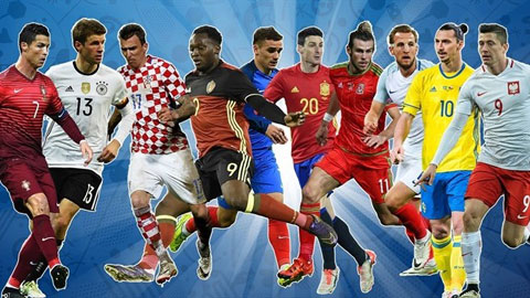 Ai sẽ giành danh hiệu vua phá lưới EURO 2016?