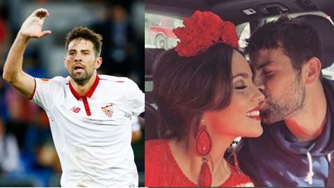Coke có bồ xinh đẹp là fan cuồng Sevilla