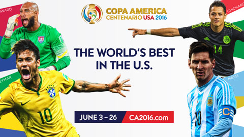 VTV sở hữu quyền phát sóng Copa America Centenario 2016