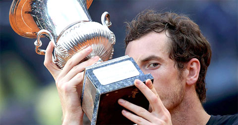 Andy Murray lần đầu tiên vô địch Rome Masters