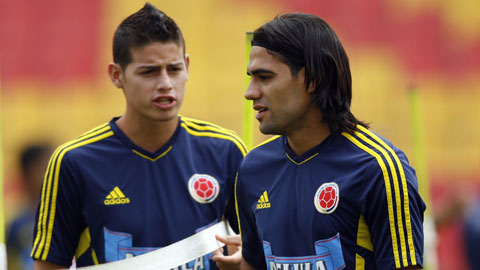 ĐT Colombia triệu tập: Vắng Falcao, tin vào Rodriguez
