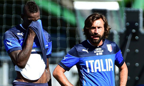 Andrea Pirlo và cả Mario Balotelli đều bị loại khỏi EURO 2016