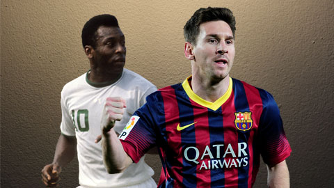 Messi vượt mặt 'Vua bóng đá' Pele về danh hiệu