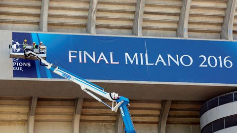 Real và Atlectico tranh Champions League ở Milano: Nỗi buồn thành Milan