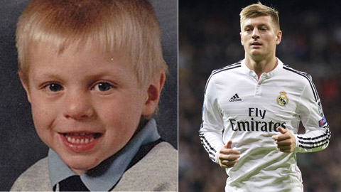 Toni Kroos (Real Madrid) ngày còn bé và khi trưởng thành