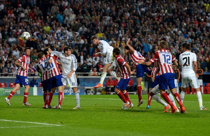 Cú đánh đầu lịch sử ở phút 90+3 của Sergio Ramos ở trận chung kết Champions League 2013/14