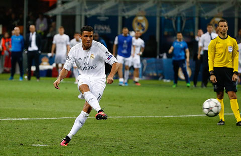 Ronaldo chính là người sút quá 11m quyết định trong loạt đá luân lưu