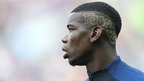 Pogba và kiểu tóc mới lạ