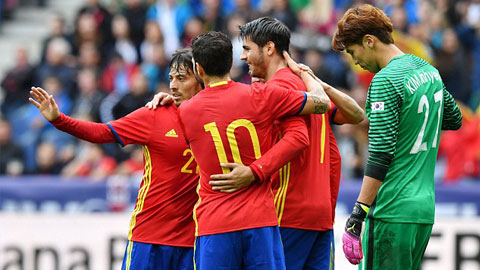 Morata và Nolito lập cú đúp, Tây Ban Nha vùi dập Hàn Quốc