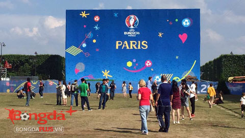 Khu fanzone ở Paris chứa được gần 100.000 CĐV