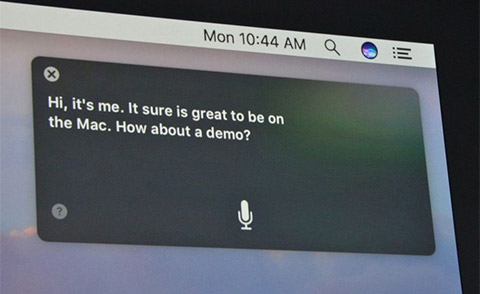 Trợ lý ảo Siri được tích hợp trên macOS