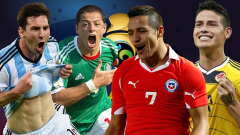 Vòng bảng Copa America 2016: Cuộc chơi giờ thiếu Brazil và Uruguay